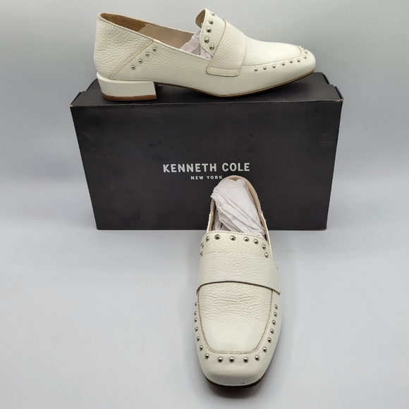 Kenneth Cole Bowan 2 Leather Slip-On Loafer White 7.5 - Picture 11 of 12